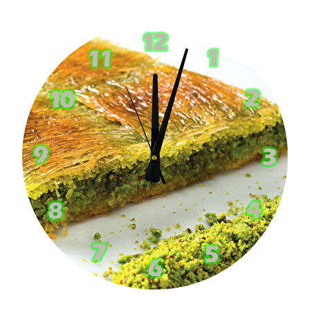 Tİ-PLAY KADAYIF 30X30CM AKRİLİK DEKORATİF MODERN DUVAR SAATİ