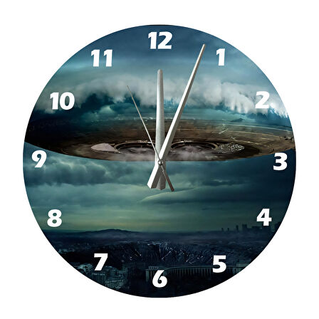 Tİ-PLAY UZAY GEMİSİ 30X30CM AKRİLİK DEKORATİF MODERN DUVAR SAATİ