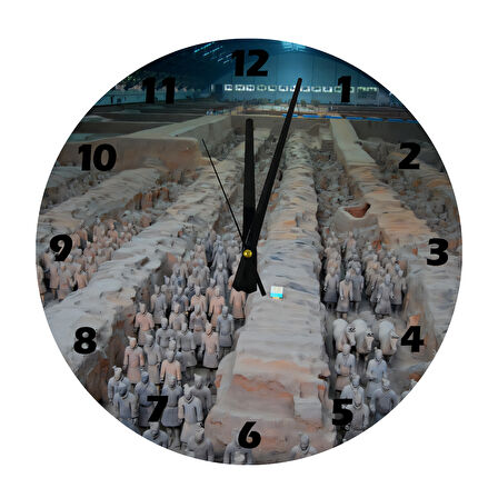 Tİ-PLAY TOPRAK ASKERLER 30X30CM AKRİLİK DEKORATİF MODERN DUVAR SAATİ