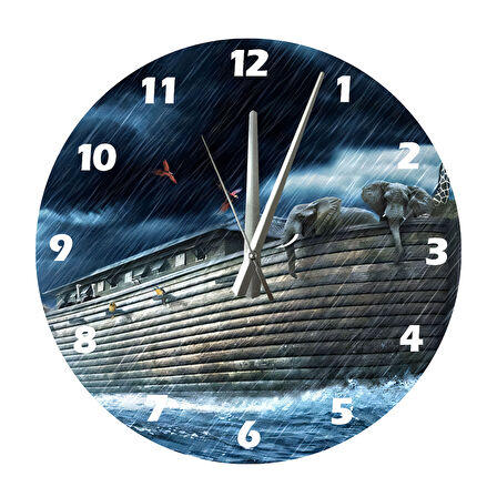 Tİ-PLAY DENİZLERİ TAŞIRAN TUFAN 30X30CM AKRİLİK DEKORATİF MODERN DUVAR SAATİ