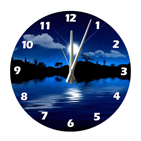 Tİ-PLAY DOĞANIN GÜZELLİĞİ 30X30CM AKRİLİK DEKORATİF MODERN DUVAR SAATİ