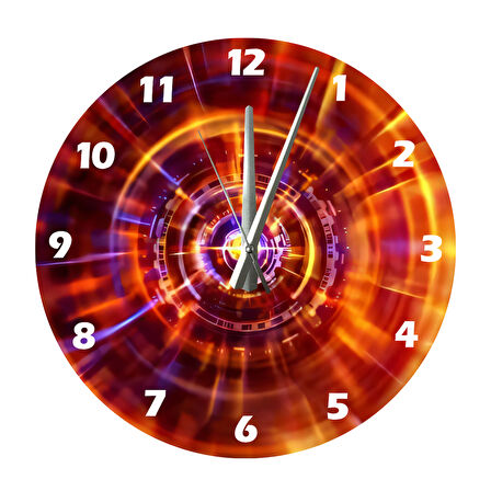 Tİ-PLAY RENK ÇEMBERİ 30X30CM AKRİLİK DEKORATİF MODERN DUVAR SAATİ