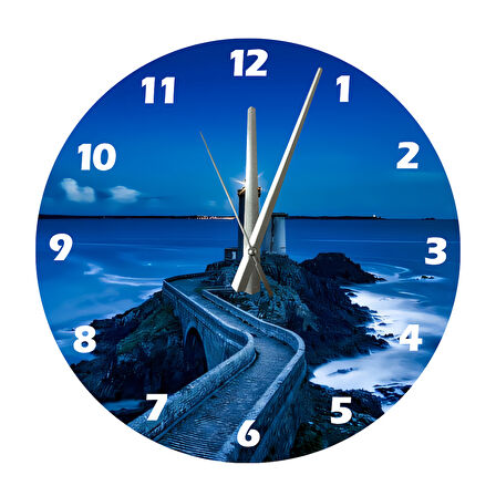 Tİ-PLAY TARİHİ FENER 30X30CM AKRİLİK DEKORATİF MODERN DUVAR SAATİ