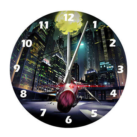 Tİ-PLAY HIZLI ŞEHİR 30X30CM AKRİLİK DEKORATİF MODERN DUVAR SAATİ