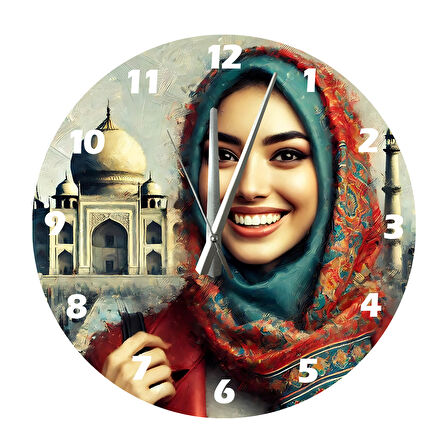 Tİ-PLAY MUTLUK VE İNANÇ 30X30CM AKRİLİK DEKORATİF MODERN DUVAR SAATİ