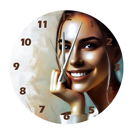 Tİ-PLAY SADE 30X30CM AKRİLİK DEKORATİF MODERN DUVAR SAATİ