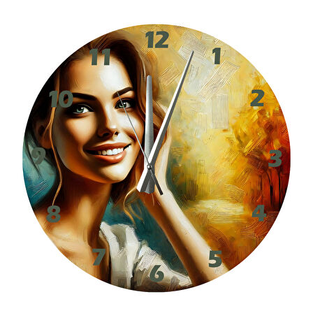 Tİ-PLAY SADELİK VE ZERAFET 30X30CM AKRİLİK DEKORATİF MODERN DUVAR SAATİ