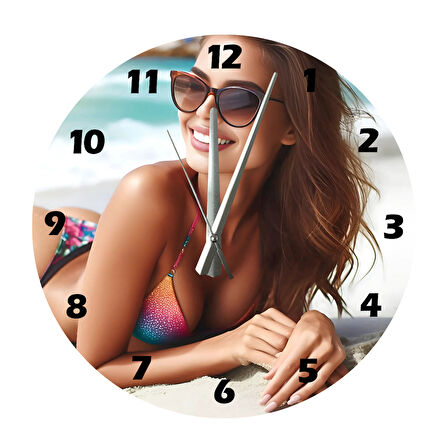 Tİ-PLAY KUMSAL VE MUTLULUK 30X30CM AKRİLİK DEKORATİF MODERN DUVAR SAATİ