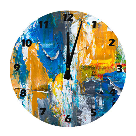 Tİ-PLAY CANLI RENKLER 30X30CM AKRİLİK DEKORATİF MODERN DUVAR SAATİ