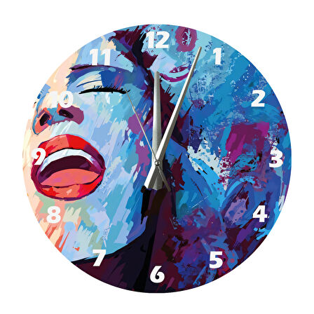 Tİ-PLAY ŞARKI SÖYLE 30X30CM AKRİLİK DEKORATİF MODERN DUVAR SAATİ