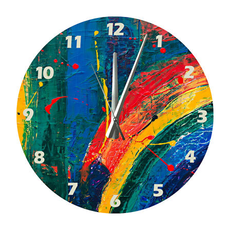 Tİ-PLAY ALACALI 30X30CM AKRİLİK DEKORATİF MODERN DUVAR SAATİ
