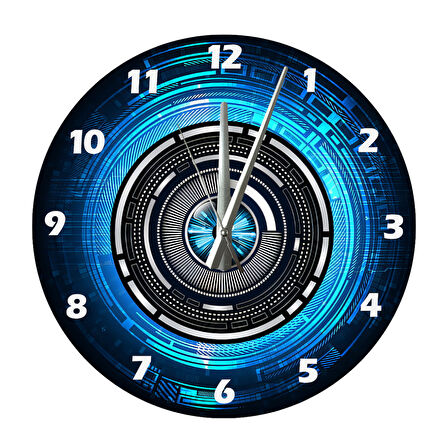 Tİ-PLAY HIZ VE ZAMAN 30X30CM AKRİLİK DEKORATİF MODERN DUVAR SAATİ