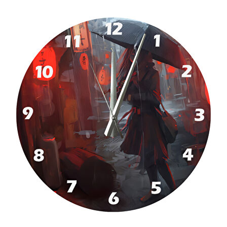 Tİ-PLAY YALNIZLIK VE RÜZGAR 30X30CM AKRİLİK DEKORATİF MODERN DUVAR SAATİ