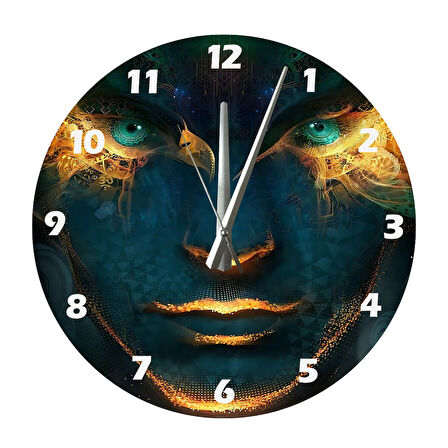 Tİ-PLAY YILDIRIM GÖZLER 30X30CM AKRİLİK DEKORATİF MODERN DUVAR SAATİ