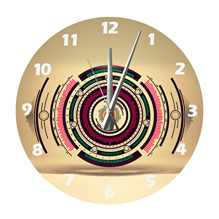 Tİ-PLAY DÖNGÜ 30X30CM AKRİLİK DEKORATİF MODERN DUVAR SAATİ