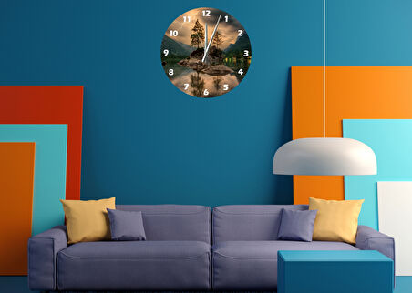 Tİ-PLAY SAKİNLER KÖYÜ 30X30CM AKRİLİK DEKORATİF MODERN DUVAR SAATİ