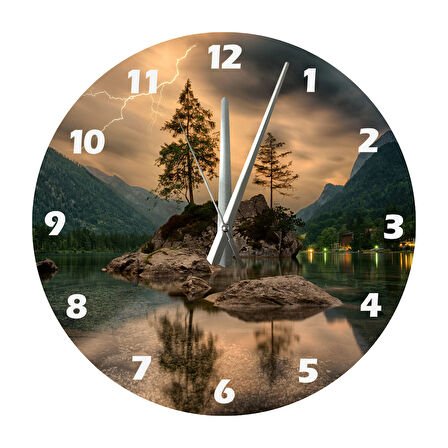 Tİ-PLAY SAKİNLER KÖYÜ 30X30CM AKRİLİK DEKORATİF MODERN DUVAR SAATİ