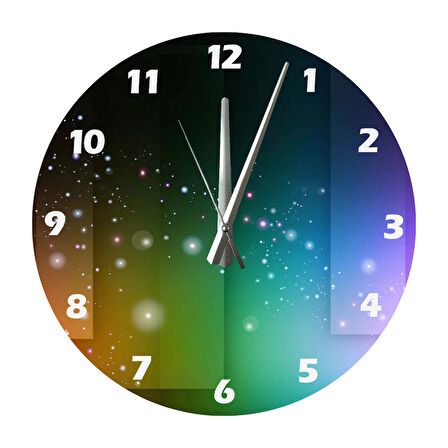 Tİ-PLAY PARILDAMA 30X30CM AKRİLİK DEKORATİF MODERN DUVAR SAATİ