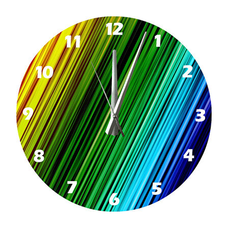 Tİ-PLAY HANGİ RENGİM 30X30CM AKRİLİK DEKORATİF MODERN DUVAR SAATİ