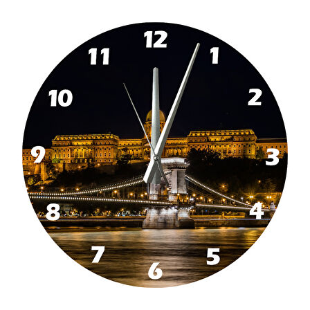 Tİ-PLAY BUDAPEŞTE 30X30CM AKRİLİK DEKORATİF MODERN DUVAR SAATİ