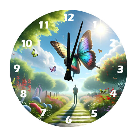 Tİ-PLAY BİR MASAL GİBİ 30X30CM AKRİLİK DEKORATİF MODERN DUVAR SAATİ