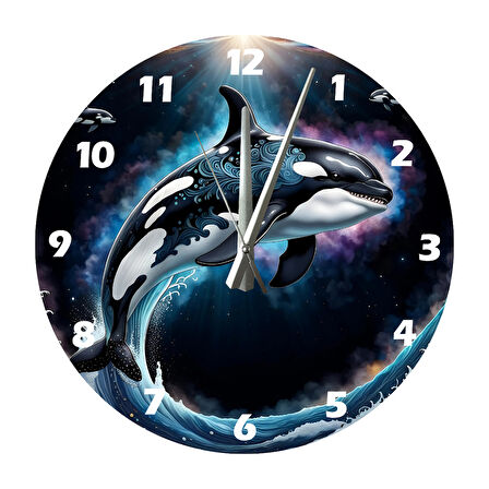 Tİ-PLAY ORCA 30X30CM AKRİLİK DEKORATİF MODERN DUVAR SAATİ