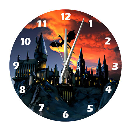 Tİ-PLAY EJDERHA VE KORKU 30X30CM AKRİLİK DEKORATİF MODERN DUVAR SAATİ