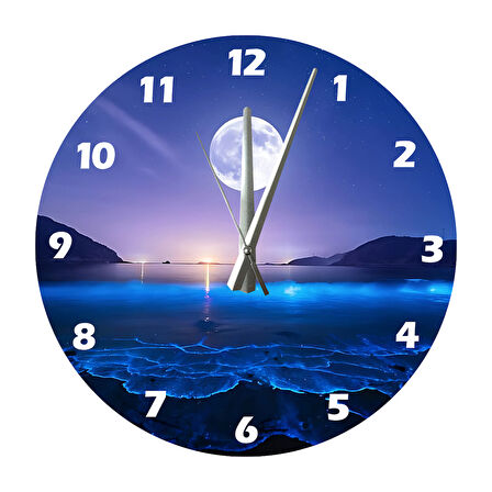 Tİ-PLAY MUHTEŞEM GÖKYÜZÜ 30X30CM AKRİLİK DEKORATİF MODERN DUVAR SAATİ