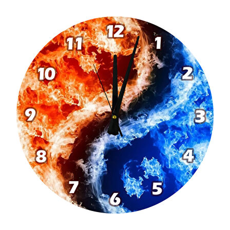 Tİ-PLAY ÇARPIŞMA 30X30CM AKRİLİK DEKORATİF MODERN DUVAR SAATİ