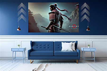 Tİ-PLAY GHOST 60X90CM MODERN SAMURAY PVC ÇERÇEVESİZ TABLO