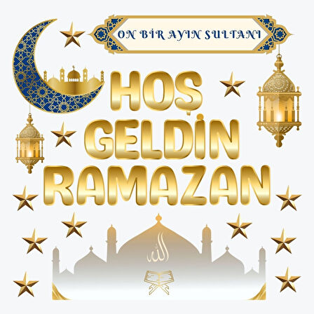Ti-Play HOŞ GELDİN RAMAZAN EV OKUL DUVAR SÜSÜ