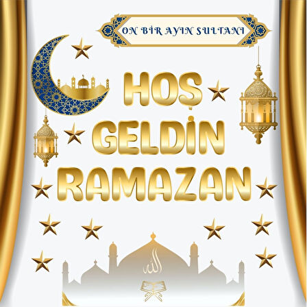 Ti-Play HOŞ GELDİN RAMAZAN EV OKUL DUVAR SÜSÜ