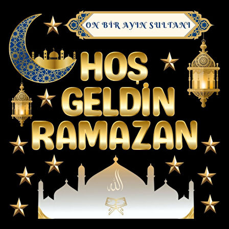 Ti-Play HOŞ GELDİN RAMAZAN EV OKUL DUVAR SÜSÜ