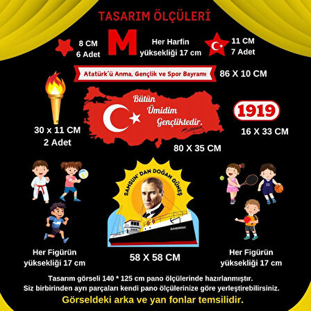 Ti-Play 19 MAYIS ATATÜRK Ü ANMA GENÇLİK VE SPOR BAYRAMI OKUL PANOSU