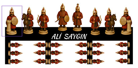 Ti-Play Madalya Askısı Satranç Figürlü 55x25 cm Akrilik Renkli