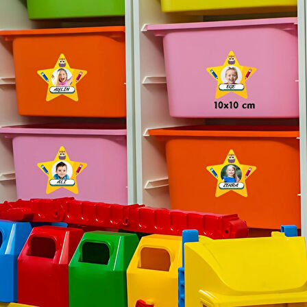 ÖĞRENCİ YAKA VE DOLAP İSİM KARTLARI 01 40'lı Paket