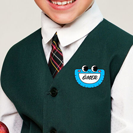 ÖĞRENCİ YAKA VE DOLAP İSİM KARTLARI 40'lı Paket