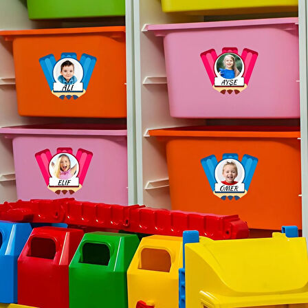 ÖĞRENCİ YAKA VE DOLAP İSİM KARTLARI 001 40'lı Paket