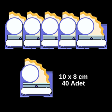 ÖĞRENCİ YAKA VE DOLAP İSİM KARTLARI  MB1 40'lı Paket