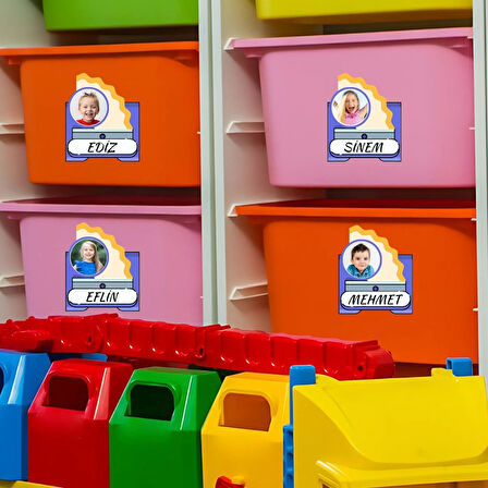 ÖĞRENCİ YAKA VE DOLAP İSİM KARTLARI  MB1 40'lı Paket