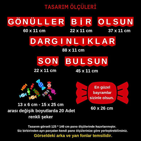 RAMAZAN / KURBAN BAYRAMI KUTLAMA PANO SÜSÜ