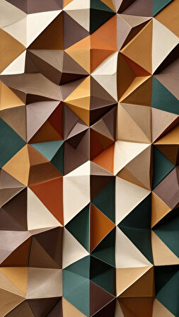 BOHEM TABLO ÇOKGEN DESENLİ TOPRAK TONLARINDA RENKLER BOHEM DUVAR SANATI ÇERÇEVESİZ TABLO