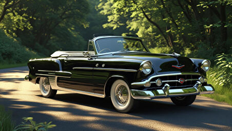 OTOMOBİL TEMALI KLASİK ÇERÇEVESİZ PVC TABLO 60X34 CM