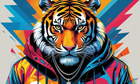 RAPÇİ KAPLAN 04 ÇERÇEVESİZ 50X30 CM PVC TABLO