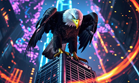 KARTAL FÜTÜRİSTİK BİR ŞEHİRDE 02 ÇERÇEVESİZ 50X30 CM PVC TABLO