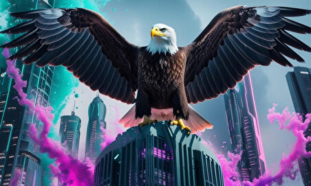 KARTAL FÜTÜRİSTİK BİR ŞEHİRDE 06 ÇERÇEVESİZ 50X30 CM PVC TABLO