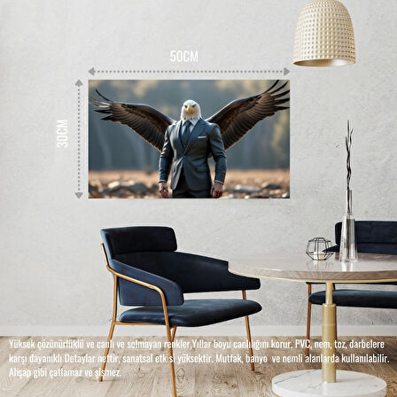 KARTAL MUHAFIZ GÖREVİNDE 01 ÇERÇEVESİZ 50X30 CM PVC TABLO