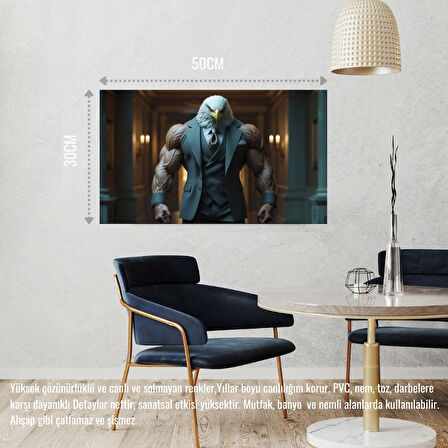 KARTAL MUHAFIZ GÖREVİNDE 04 ÇERÇEVESİZ 50X30 CM PVC TABLO