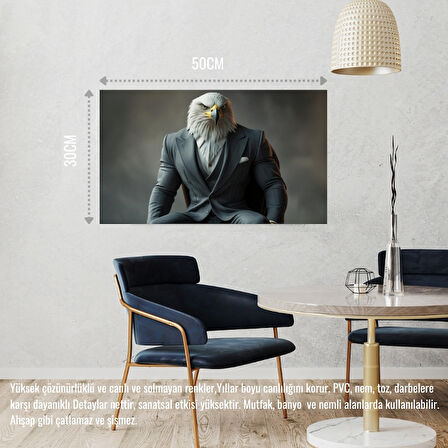 KARTAL MUHAFIZ GÖREVİNDE 06 ÇERÇEVESİZ 50X30 CM PVC TABLO