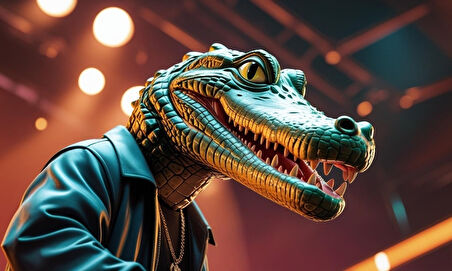 RAPÇİ TİMSAH 03 ÇERÇEVESİZ 50X30 CM PVC TABLO